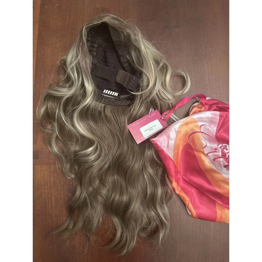 Aprielle Dark Honey Blend Standard - CSC Lace Wavy Long Wig - Chelsey Smith